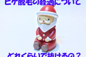 ヒゲ脱毛の経過について